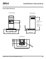 Предварительный просмотр 15 страницы Zephyr Verona ZVO-E30BG Use, Care And Installation Manual