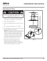 Предварительный просмотр 17 страницы Zephyr Verona ZVO-E30BG Use, Care And Installation Manual