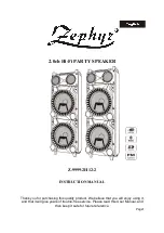 Предварительный просмотр 1 страницы Zephyr Z-9999-2H12-2 Instruction Manual