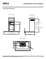 Предварительный просмотр 15 страницы Zephyr ZMO-E30BS Use, Care And Installation Manual