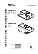 Zephyr ZPY-E36AB Use, Care And Installation Manual preview