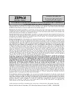 Preview for 45 page of Zephyr ZPY-E36AB Use, Care And Installation Manual