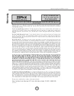 Предварительный просмотр 18 страницы Zephyr ZSP-E42AS Use, Care And Installation Manual