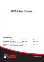 Предварительный просмотр 66 страницы Zepro Z 15 User Manual