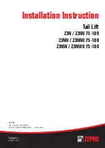 Preview for 1 page of Zepro Z3N 75-100 Installation Instruction