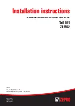 Preview for 1 page of Zepro ZT MK2 Installation Instructions Manual