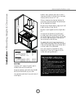 Preview for 8 page of Zerhyr ZAN-E30AS Use, Care And Installation Manual