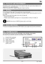 Preview for 7 page of Zernike FlashGRILL Evolution Use And Maintenance Manual