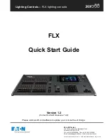 Zero 88 FLX Quick Start Manual preview