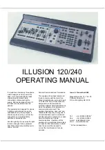 Preview for 3 page of Zero 88 ILLUSION 120 Operating Manual