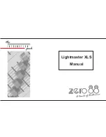 Предварительный просмотр 1 страницы Zero 88 Lightmaster XLS Manual