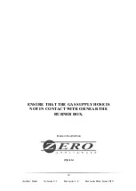 Preview for 12 page of Zero Appliances GF230IP Installation, Service And User Instructions Manual