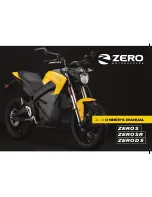 Zero Motorcycles Zero S Series 2014 Owner'S Manual preview