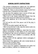 Предварительный просмотр 21 страницы Zero Moustique 002386 Instruction Manual