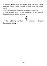 Предварительный просмотр 22 страницы Zero Moustique 002386 Instruction Manual