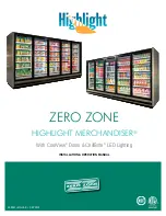 Zero Zone Highlight MERCHANDISER 1RHCC30 Installation & Operation Manual preview