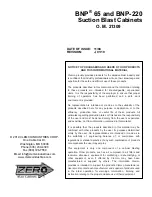 Zero BNP 65 Manual preview