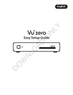 Zero Vu+zero Easy Setup Manual preview