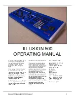 Предварительный просмотр 3 страницы Zero88 ILLUSION 500 Operating Manual