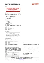 Предварительный просмотр 4 страницы Zero88 SWITCH 6 User Manual