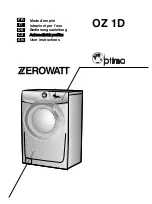 Zerowatt OZ 1D User Instructions предпросмотр