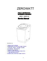 Предварительный просмотр 1 страницы Zerowatt XQB55-526 Service Manual