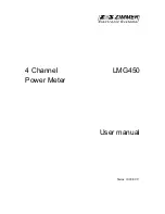 ZES ZIMMER LMG450 User Manual preview