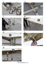 Предварительный просмотр 4 страницы Zest 4 Leisure Abbey Table Assembly Instructions