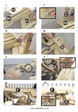 Предварительный просмотр 4 страницы Zest 4 Leisure Alex Octagon Picnic Table Assembly Instructions