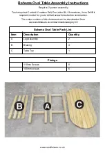 Предварительный просмотр 2 страницы Zest 4 Leisure Bahama Assembly Instructions