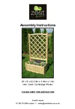 Zest 4 Leisure Cambridge Planter Assembly Instructions предпросмотр