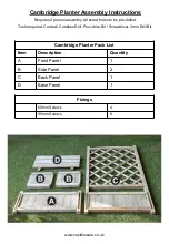 Preview for 2 page of Zest 4 Leisure Cambridge Planter Assembly Instructions