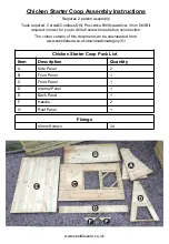 Preview for 2 page of Zest 4 Leisure Chicken Starter Coop Assembly Instructions