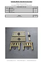 Preview for 2 page of Zest 4 Leisure Christina Bench 15307 Assembly Instructions