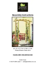 Preview for 1 page of Zest 4 Leisure Daria Arch Assembly Instructions