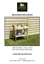 Preview for 1 page of Zest 4 Leisure Economy Potting Table Assembly Instructions