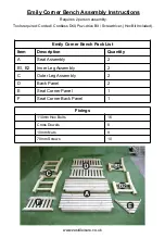 Preview for 2 page of Zest 4 Leisure Emily Corner Bench Assembly Instructions