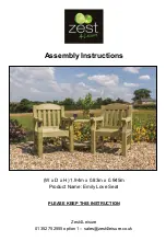 Zest 4 Leisure Emily Love Seat Assembly Instructions preview