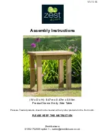 Zest 4 Leisure Emily Side Table Assembly Instructions preview