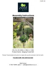 Zest 4 Leisure Hanging Flower Bell Assembly Instructions preview