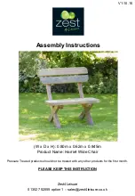 Preview for 1 page of Zest 4 Leisure Harriet Wide Chair Assembly Instructions