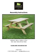 Preview for 1 page of Zest 4 Leisure Katrina Assembly Instructions