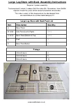 Preview for 2 page of Zest 4 Leisure Large Log Store with Back Assembly Instructions