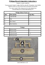 Preview for 2 page of Zest 4 Leisure Philippa Bench Assembly Instructions