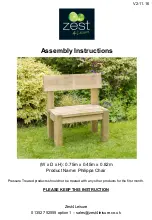 Preview for 1 page of Zest 4 Leisure Philippa Chair Assembly Instructions