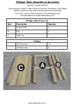 Предварительный просмотр 2 страницы Zest 4 Leisure Philippa Assembly Instructions