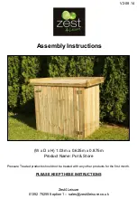 Preview for 1 page of Zest 4 Leisure Pot & Store Assembly Instructions