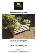 Preview for 1 page of Zest 4 Leisure Shrewsbury Planter Assembly Instructions