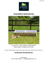 Preview for 1 page of Zest 4 Leisure Sleeper Cold Frame Assembly Instructions