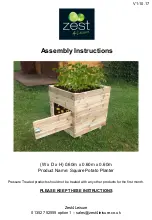 Zest 4 Leisure Square Potato Planter Assembly Instructions preview